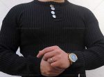 پلیور بافت مردانه جنس کش بافت با گرمای مطلوب انتخابی ایده آل برای فصل سرما