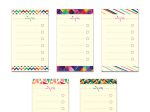 کاغذ یادداشت چسب دار شامل ۳۰ برگ کاغذ دو رو برای نوشتن کارهای روزانه در ۵ طرح مختلف