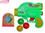 تفنگ پلاستیکی اسباب بازی سی دا مدل توپولی به همراه سه عدد توپ پلاستیکی بدون خطر برای کودکان